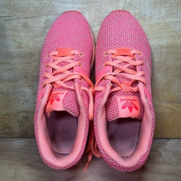 Adidas Originals ZX Flux Split K Womens Sz 6 (5Y) Athletic Shoes Sun Glow AQ6292 - Picture 6 of 8